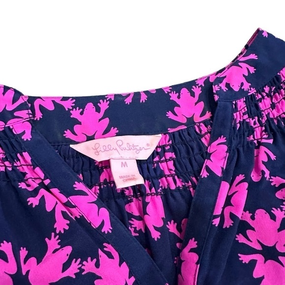 Lilly Pulitzer Elsa top Get Hoppy silk - Picture 6 of 8